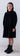 Steph Frill yoke black wash dress