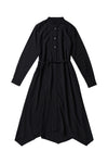Kerchief black dress by Zaikamoya