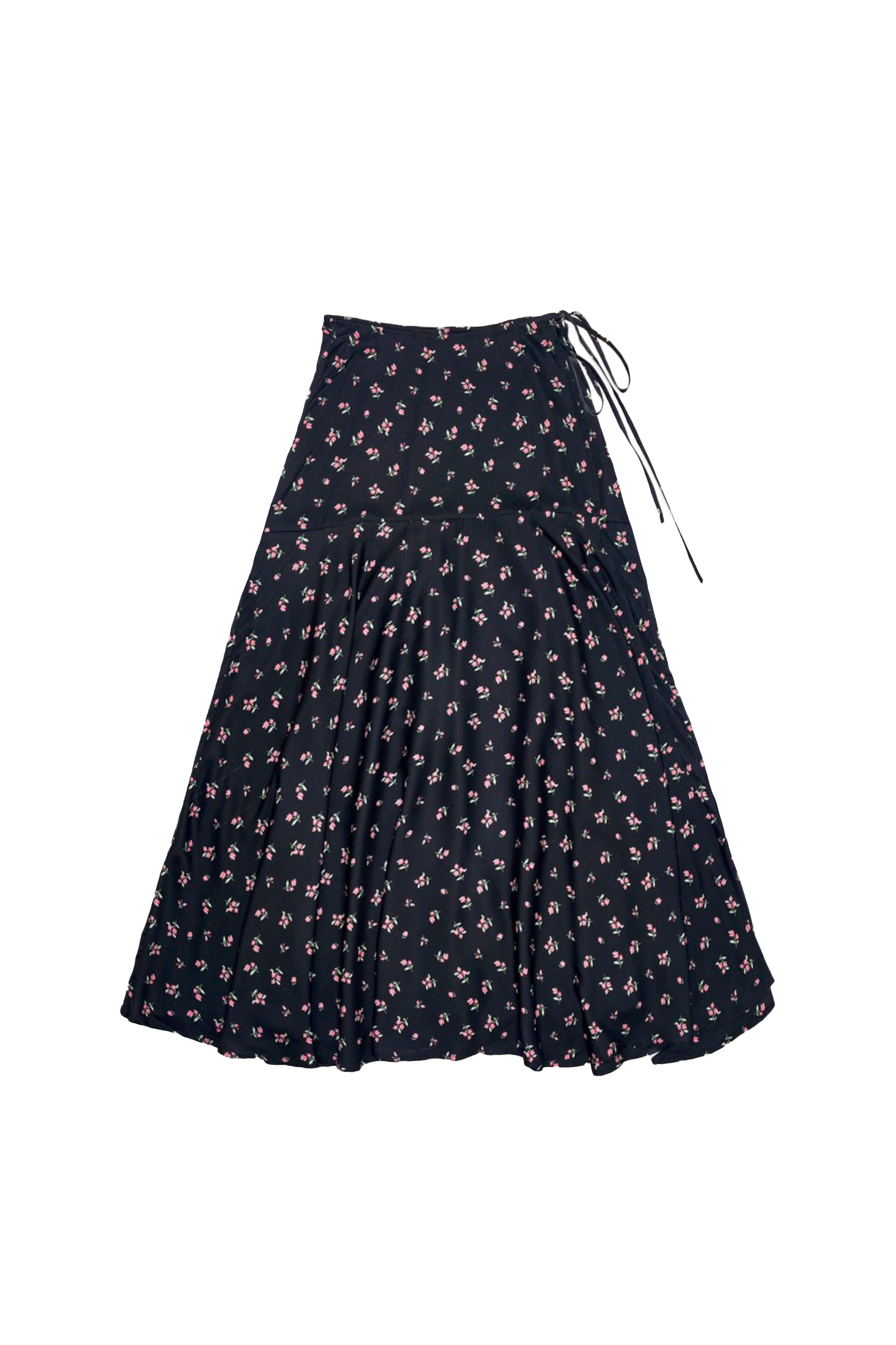Zaikamoya Fernanda pink flowers skirt