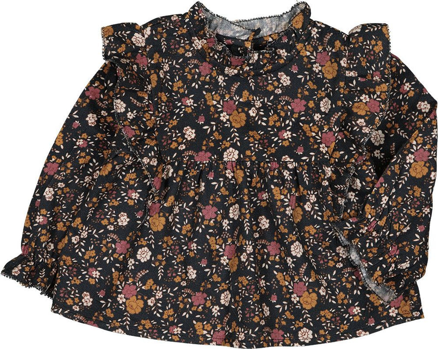 Romantic black flower blouse set by Louis Louise