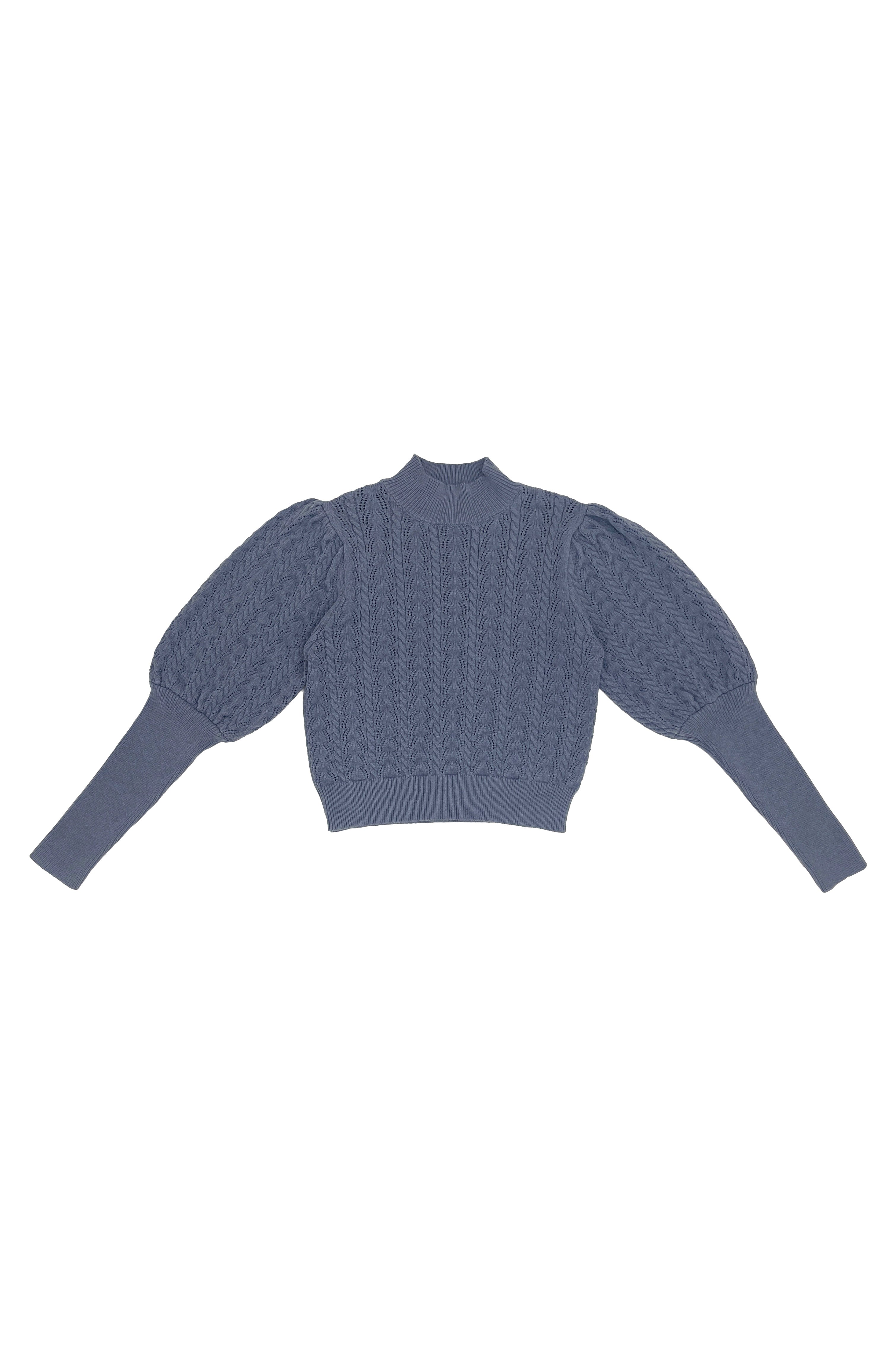 Zaikamoya Sydney dusty blue sweater