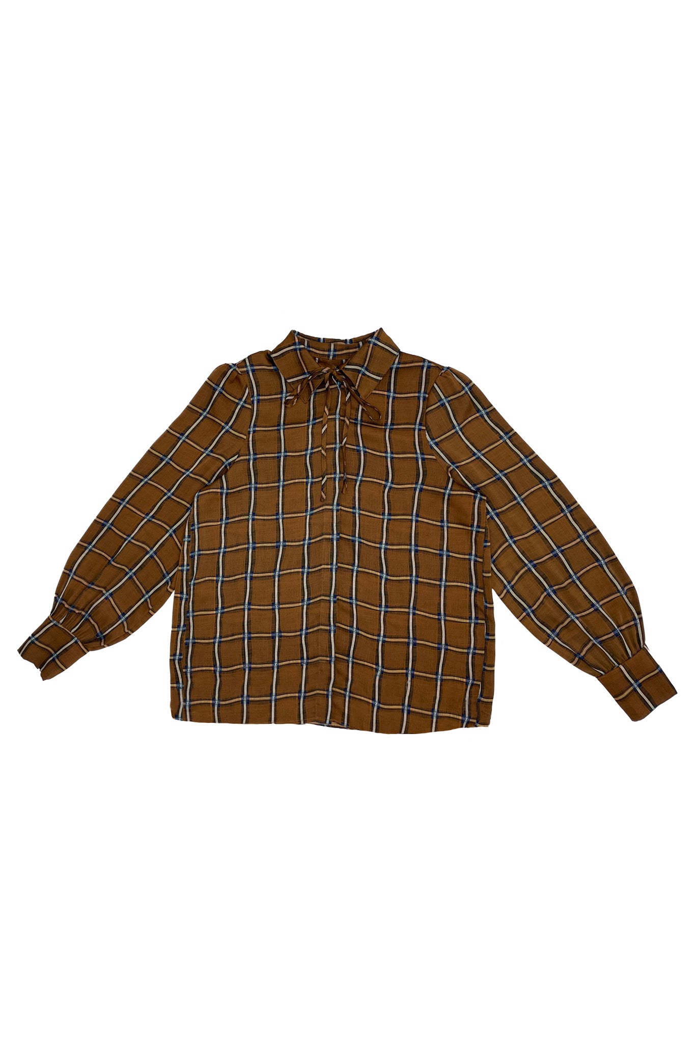 Zaikamoya Alex Plaid Blouse
