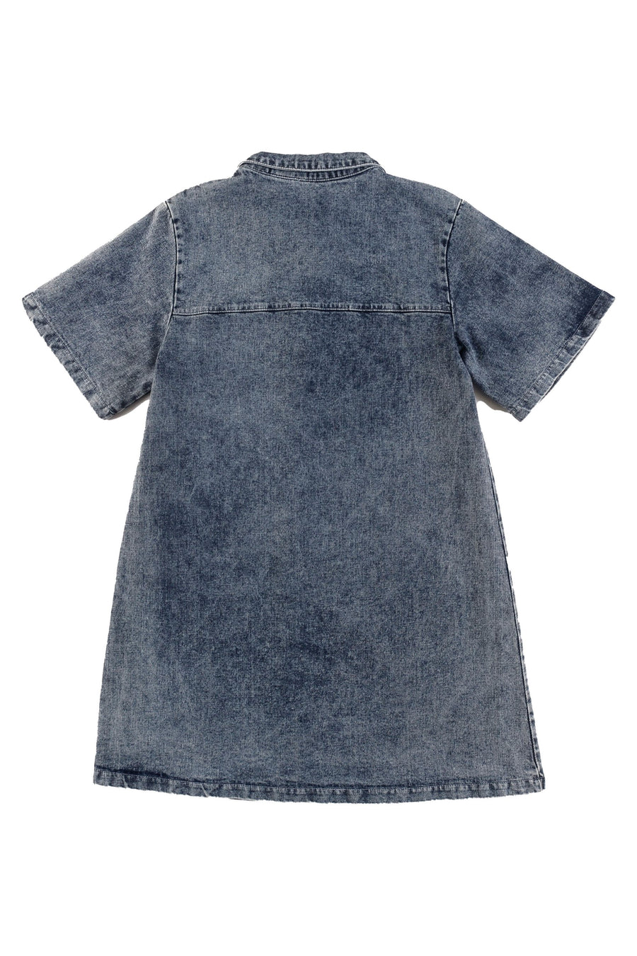 Front pockets blue stone wash dress by Loud