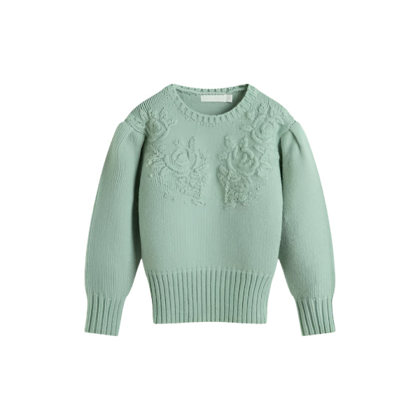C'era Una Volta Gabri powder green sweater