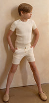 Dress cream shorts by Coco Blanc