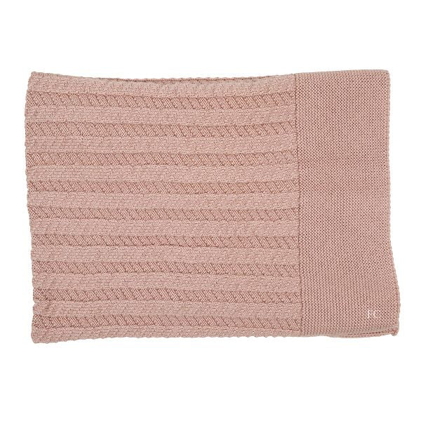 Rose knit blanket by Carmina