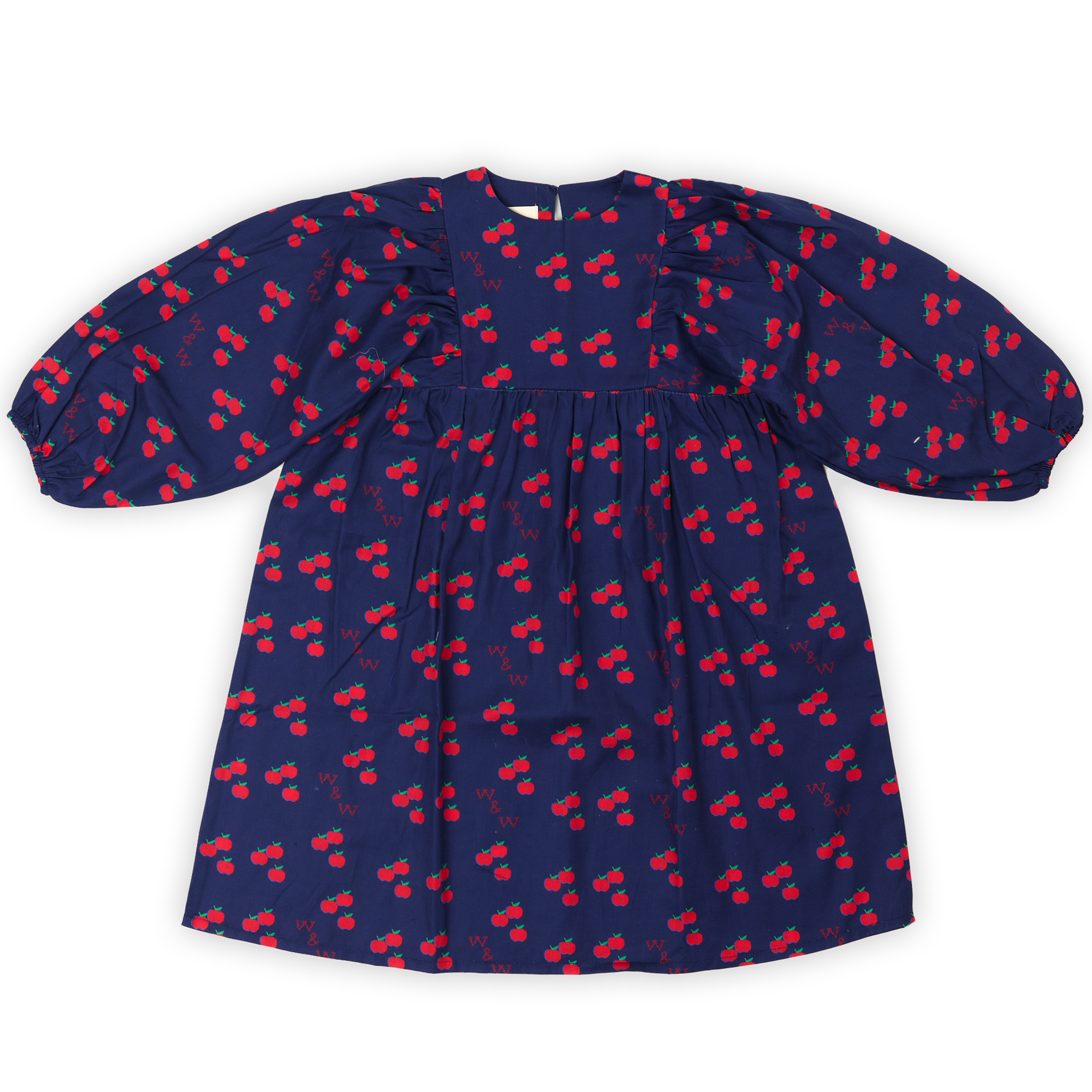 Wander & Wonder Harriet navy apple dress