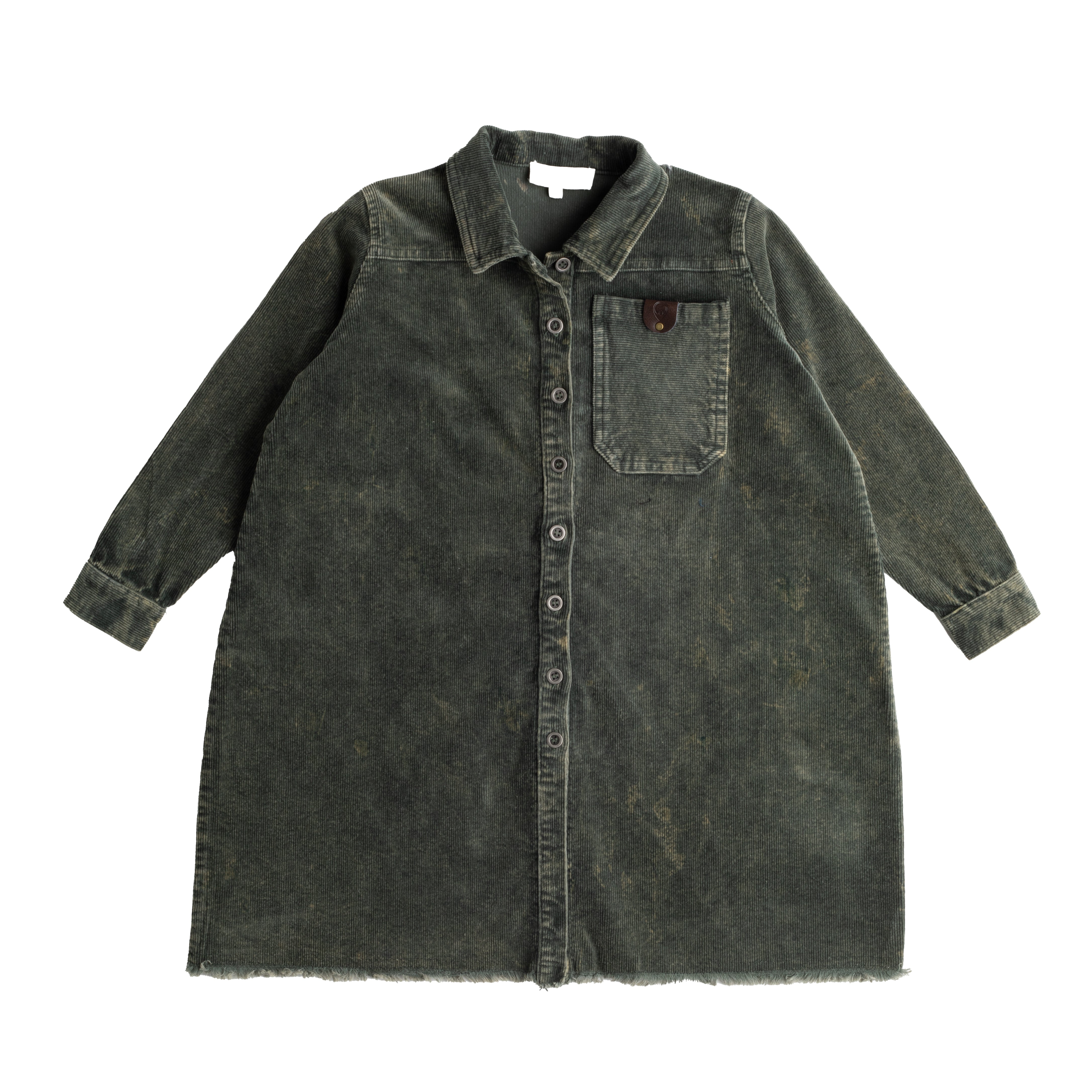 Birnham On The Sea Oversized green shirt dress