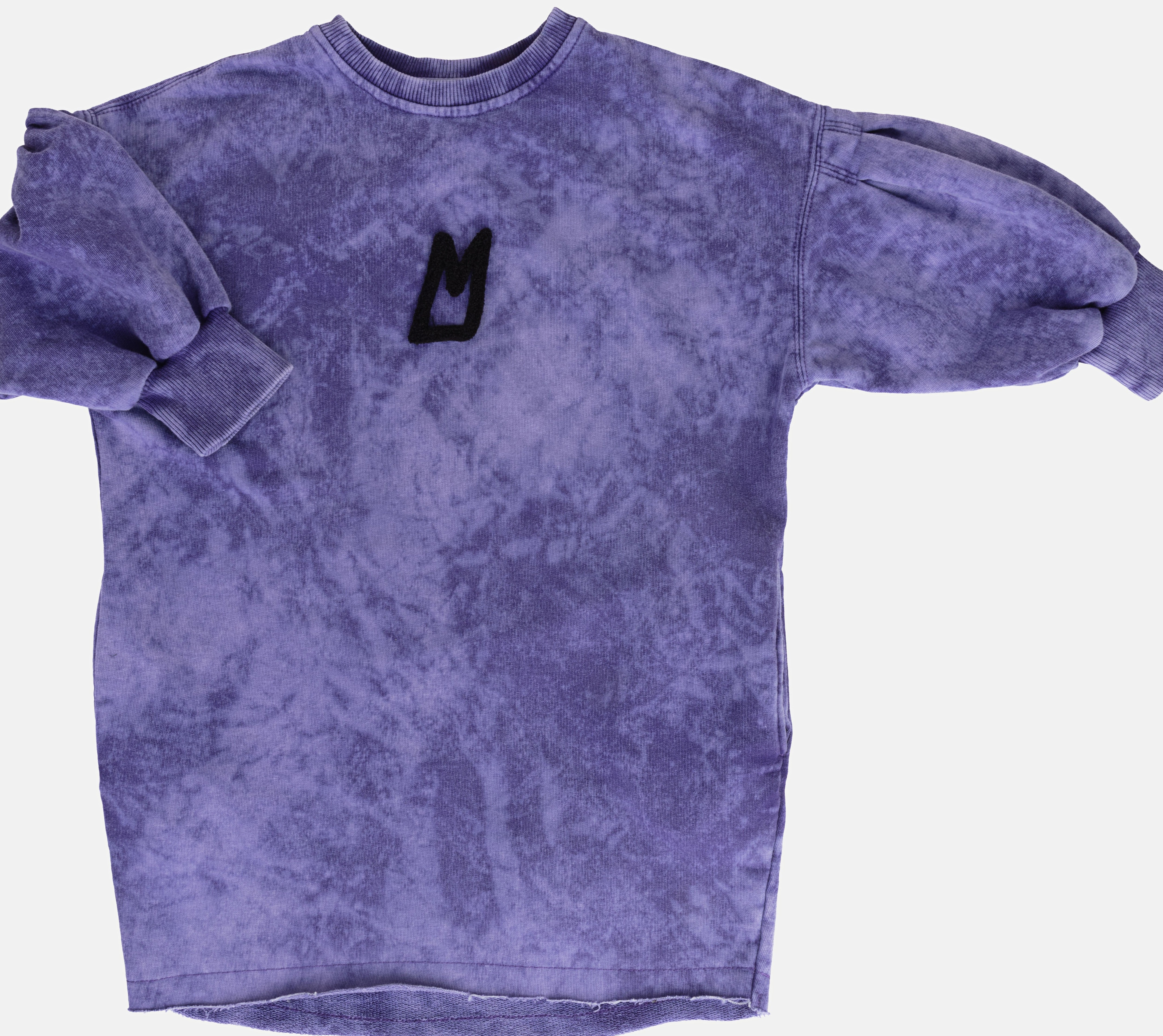 Minikid Acid purple balloon dress