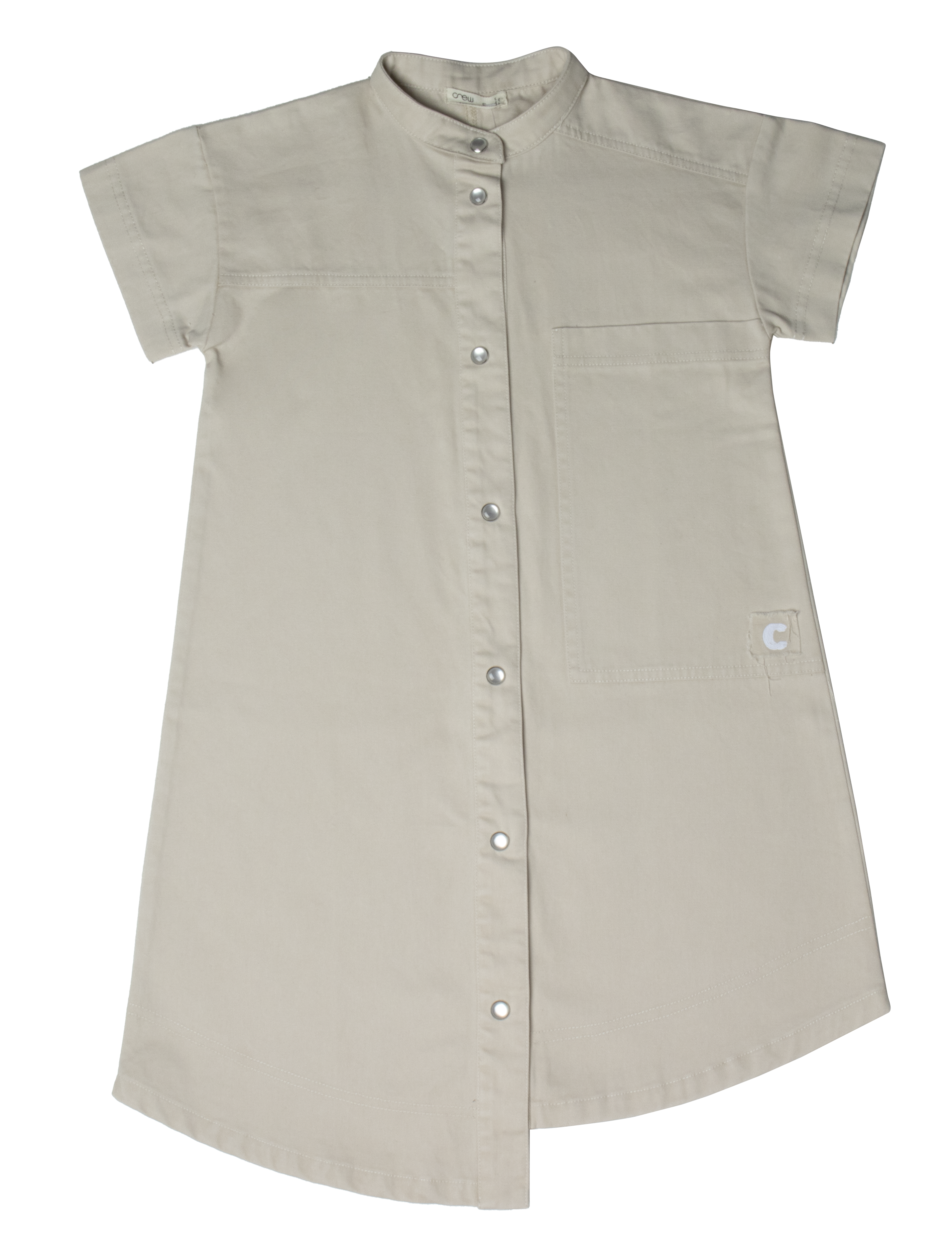 Utility stone shirt dress by Crew Kids