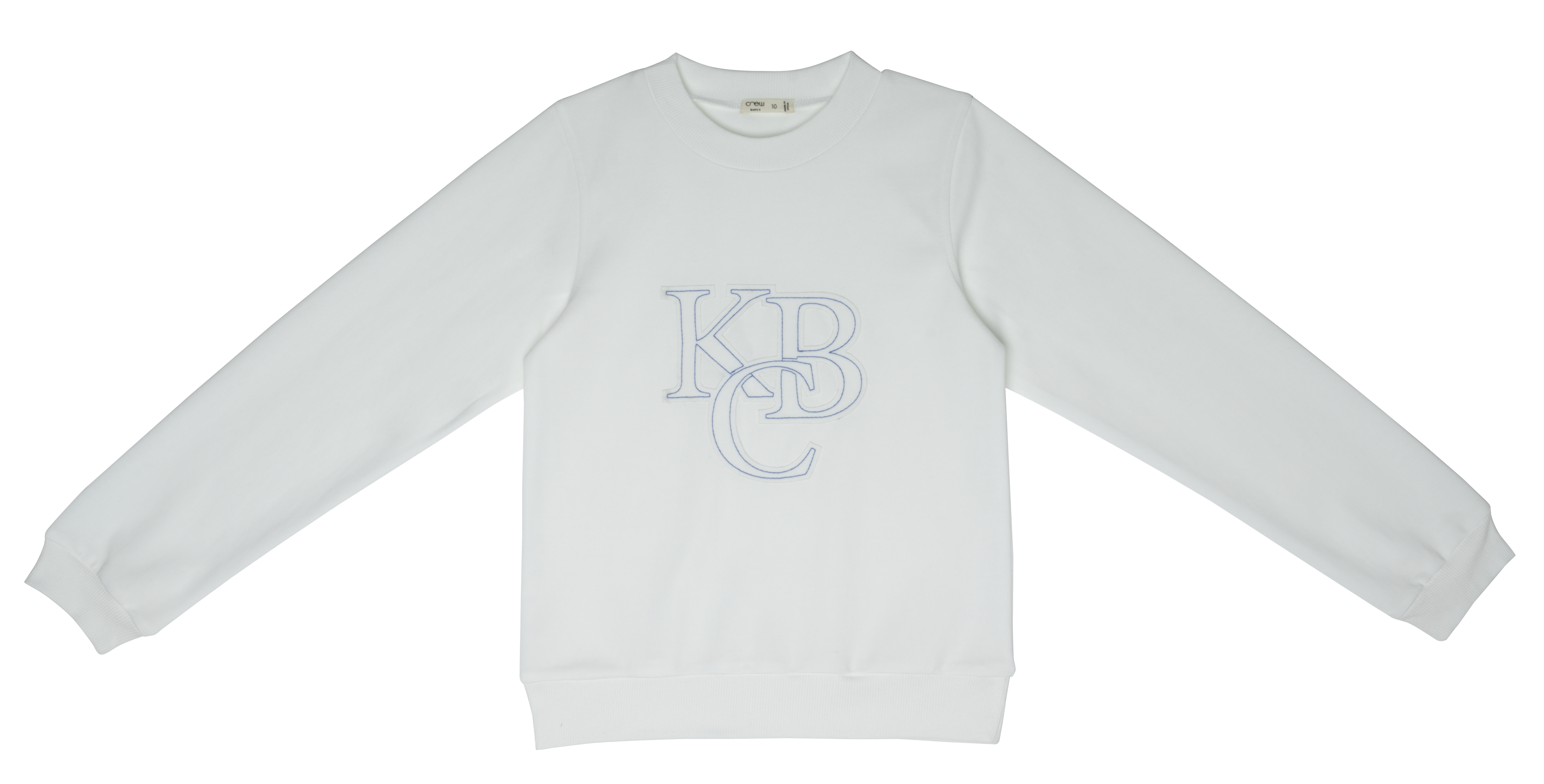 Patch natural sweatshirt by Crew Basics