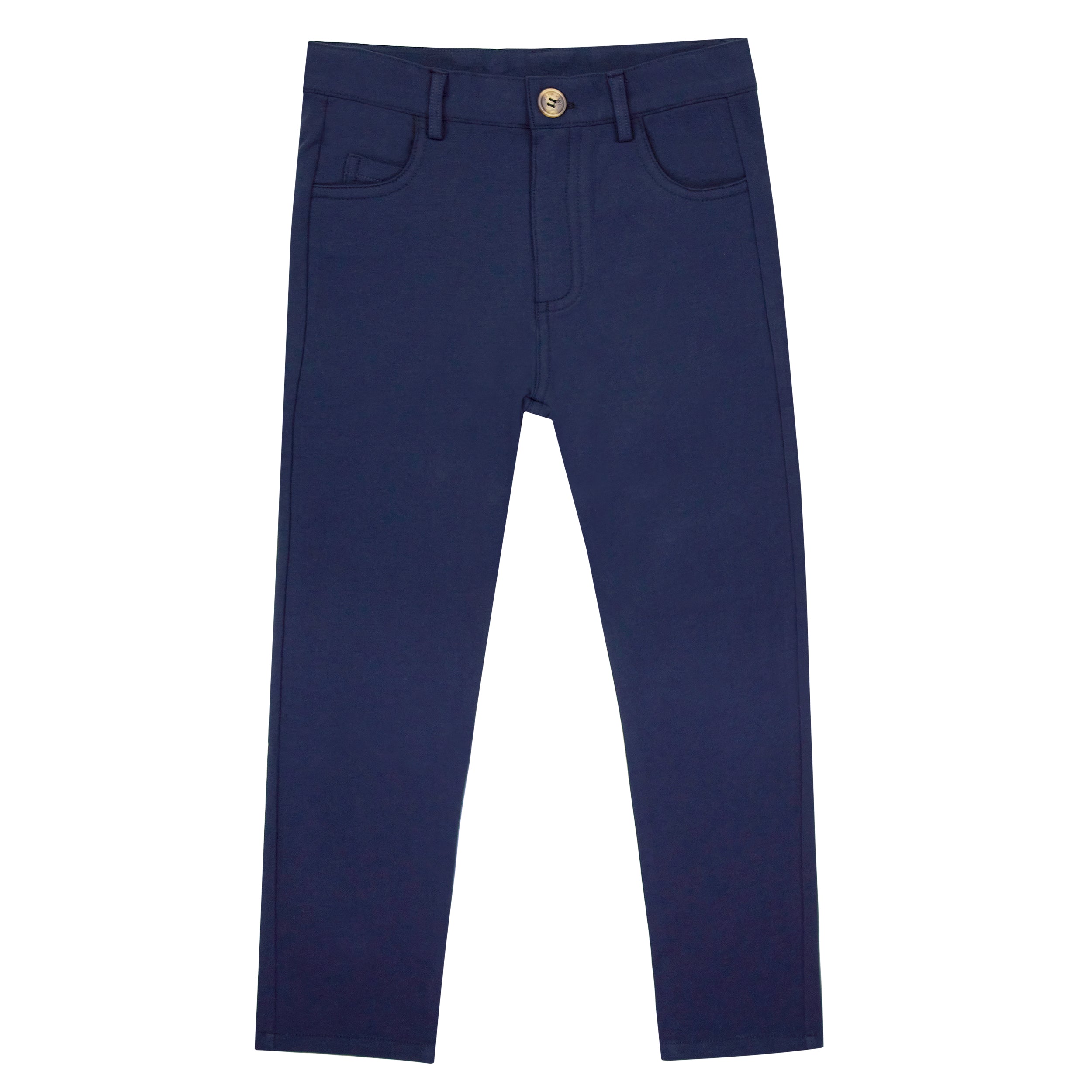 Crew Basics Slim knit navy pants