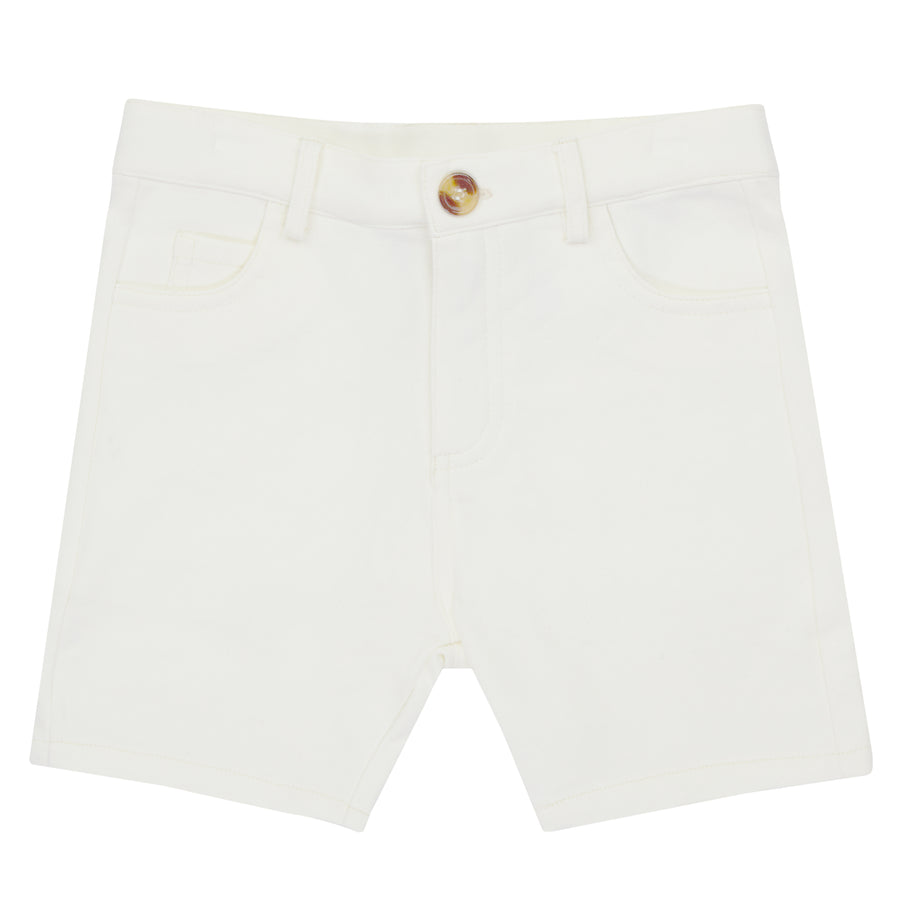 Off white slim shorts by Crew Basics