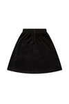 Zip black velour skirt by Crew Kids