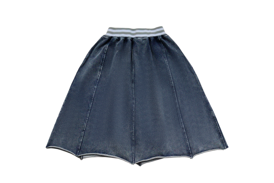 Raw cut panelled skirt by Crew Kids
