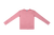 Pink stripe v-neck tee by Crew Basics