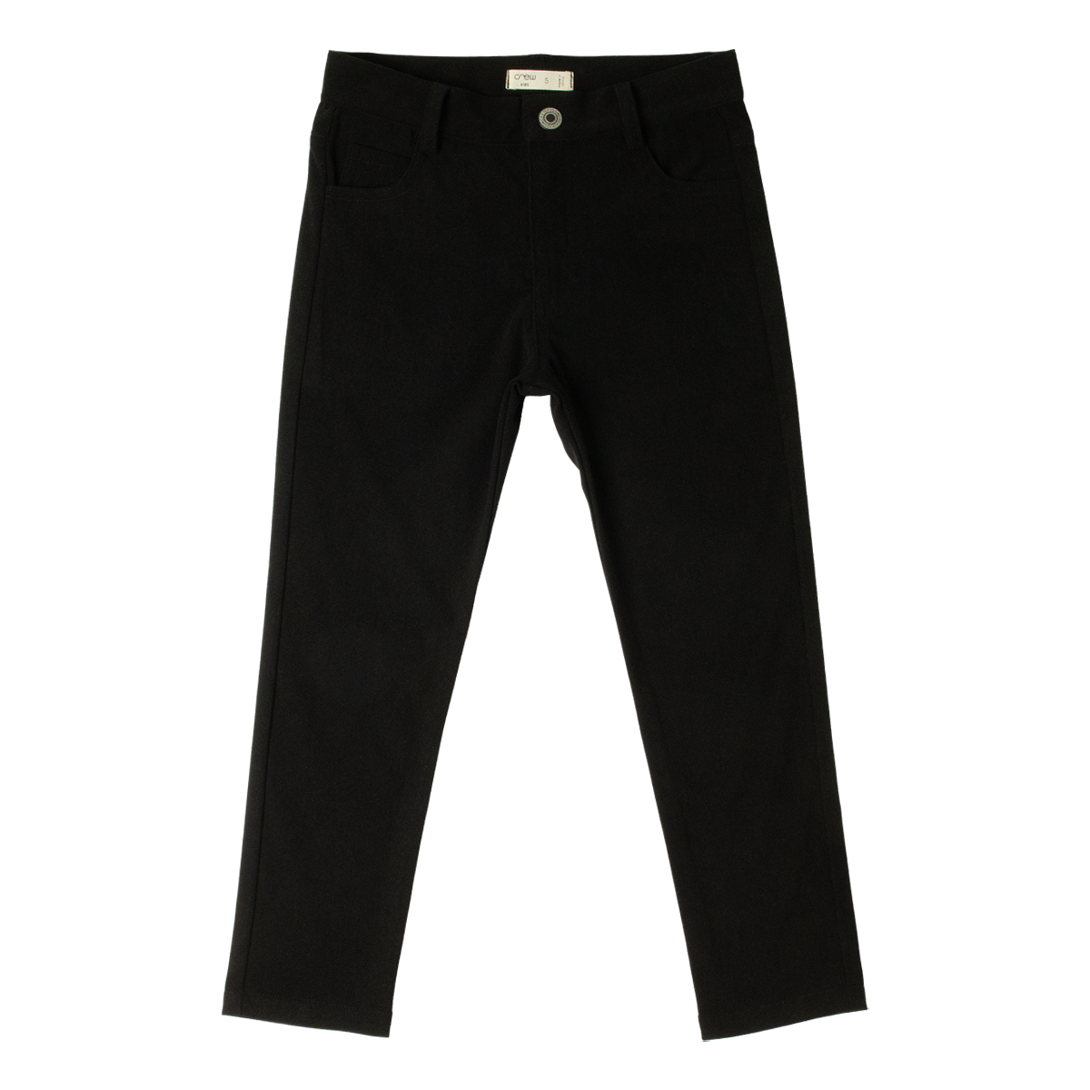 Crew Basics Suede slim black stretch pants