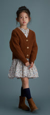Greta rust cardigan by C'era Una Volta