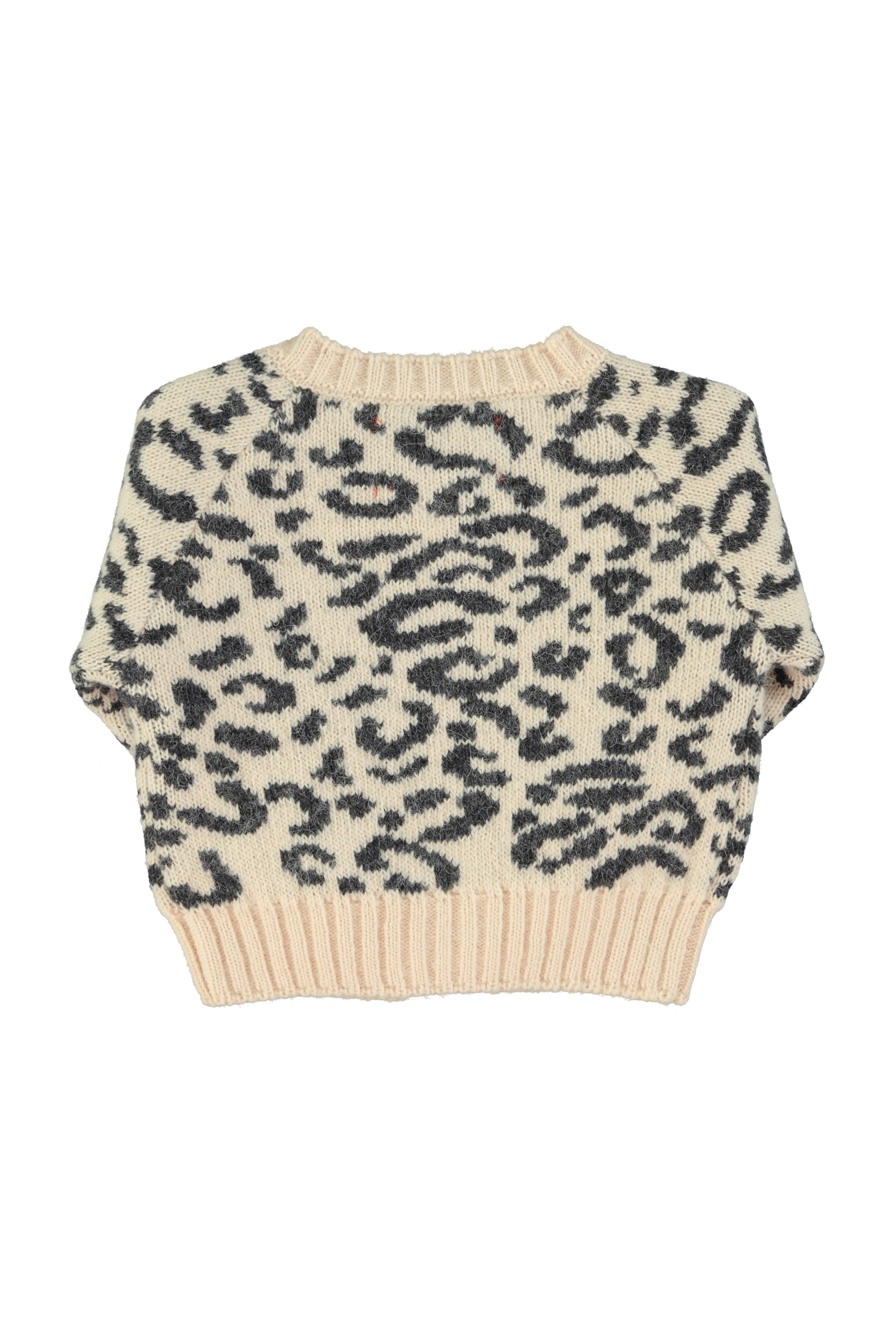 Piupiuchick Animal print pink cardigan set