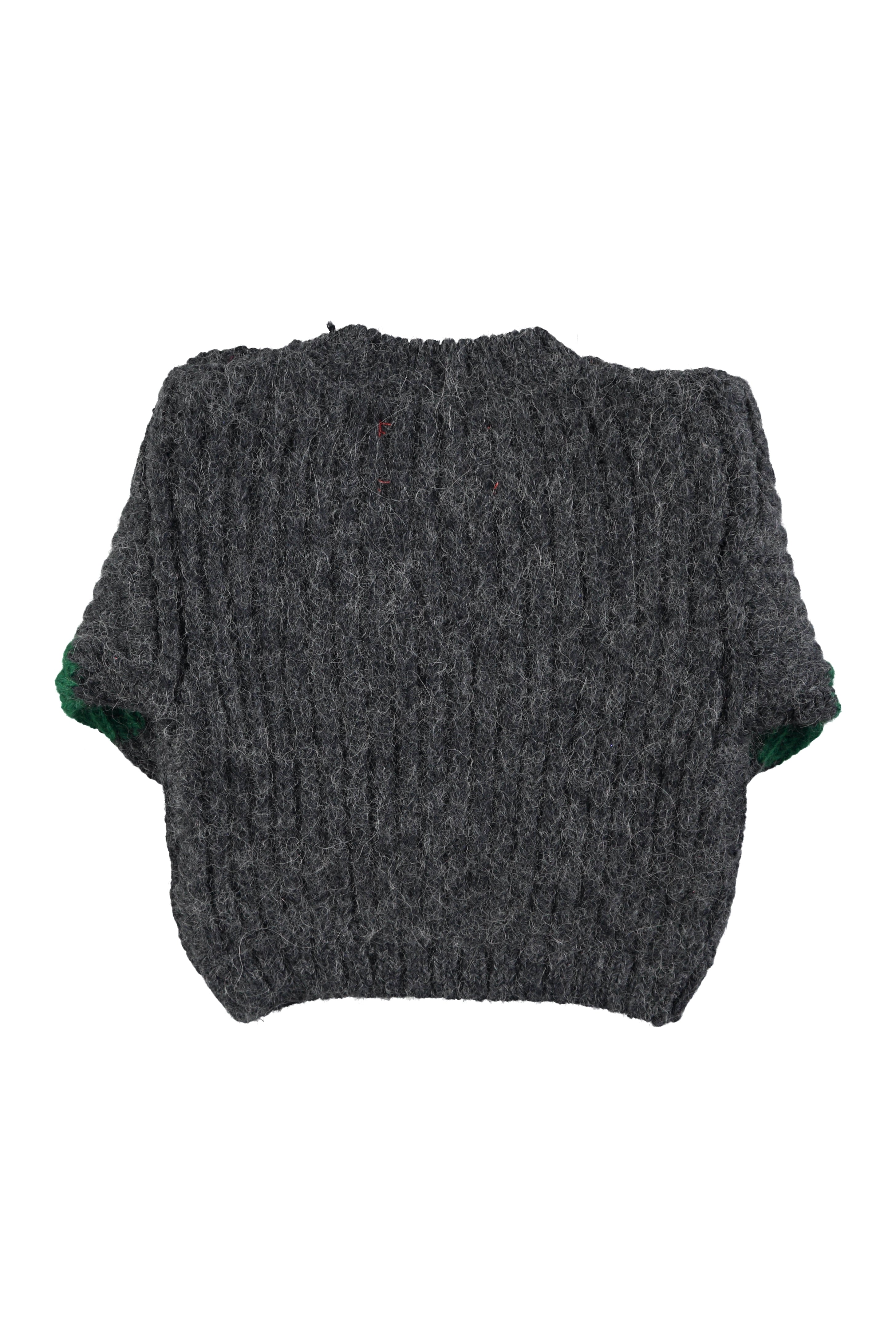 Piupiuchick Grey & green stripes sweater