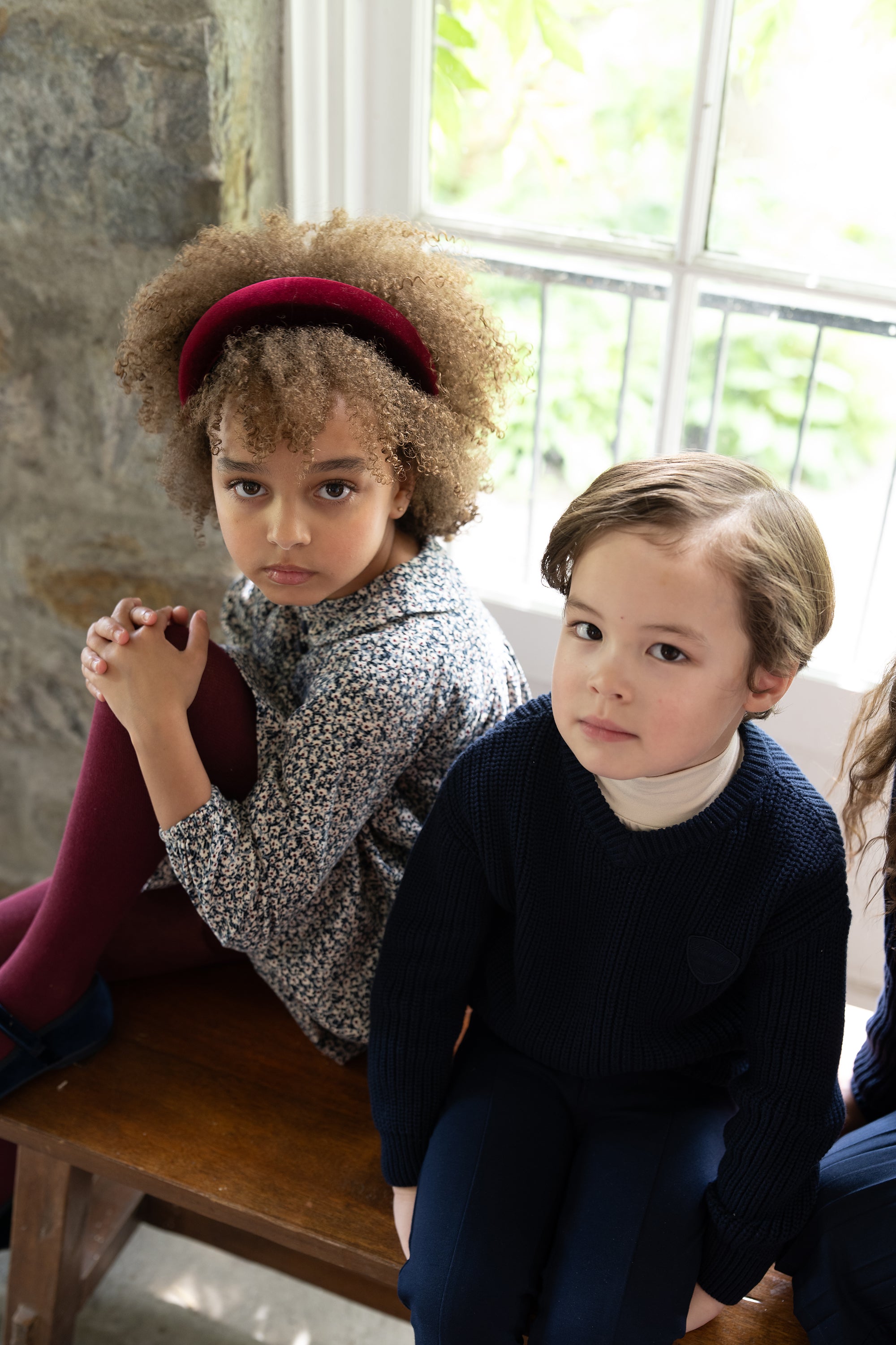 Lil Legs Slate v-neck sweater