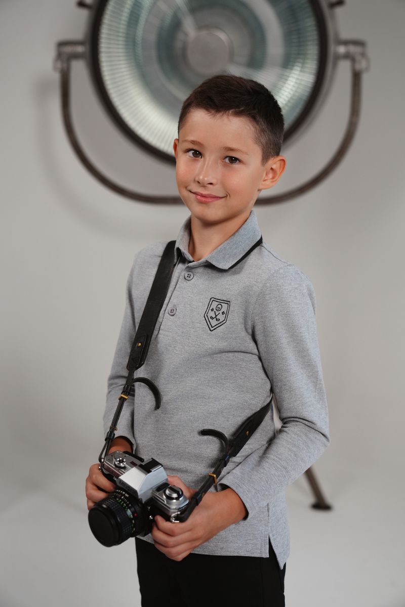 Motu Ray light grey polo