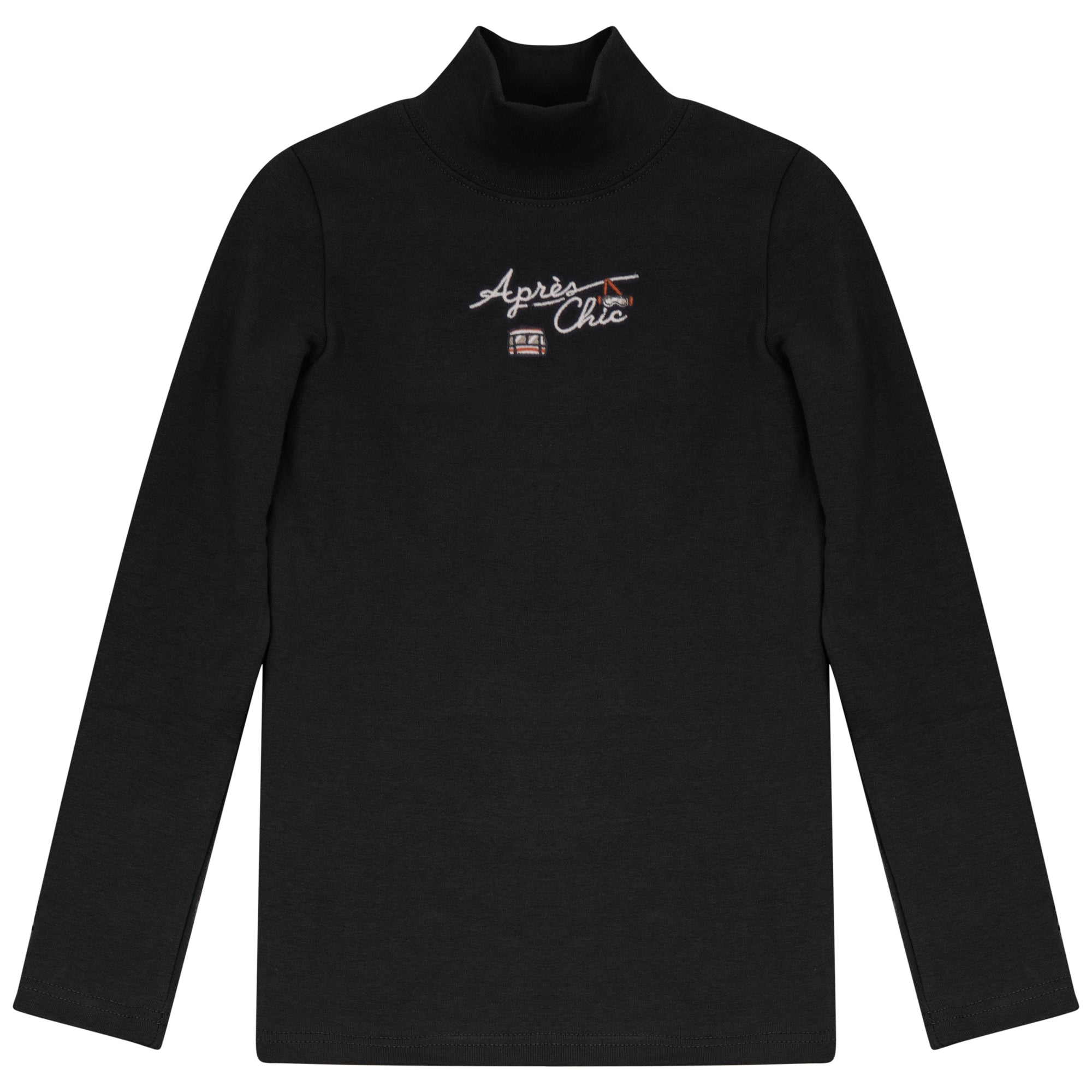 Calla Lili Apres chic black/rust mock neck