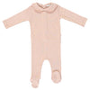 Bebe collar powder footie + bonnet by Bebe Organic