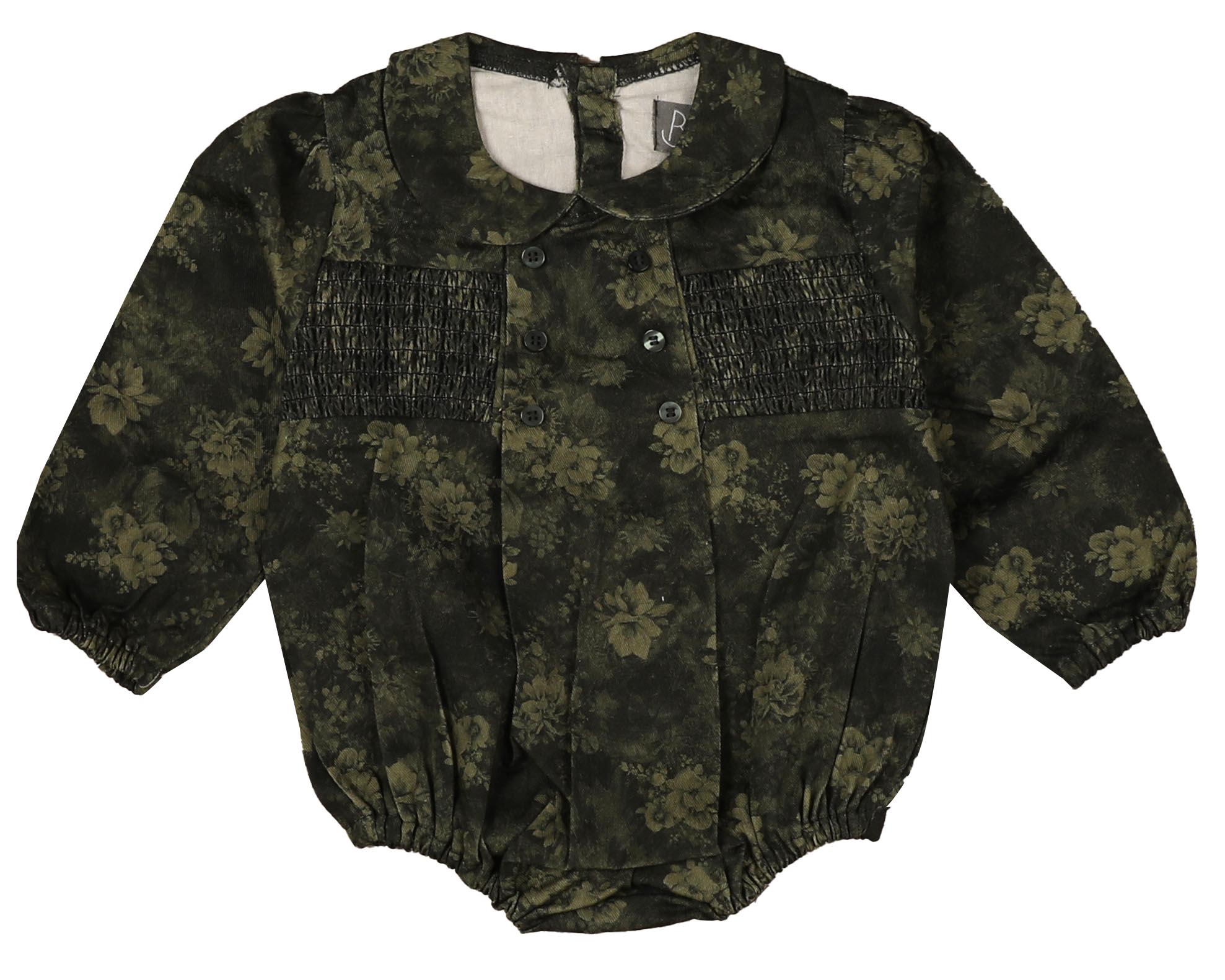 Belati Tonal floral smocking romper