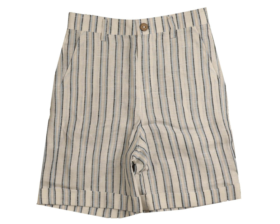 Beige striped shorts by Belati