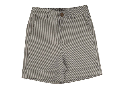 Navy striped seersucker shorts by Belati