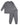 Belati Embossed logo dusty blue 2 pc set