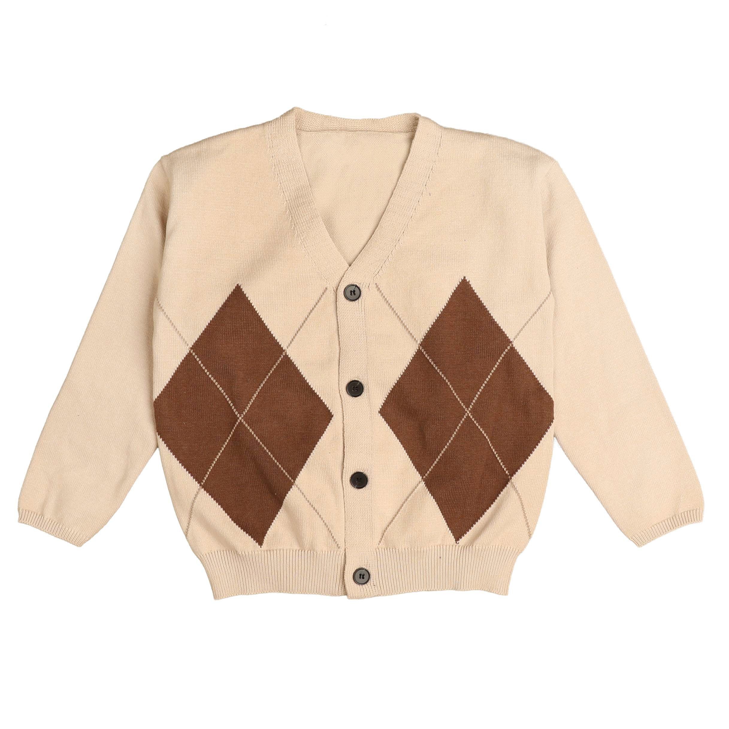 Belati Argyle knit cardigan
