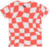 Red orange check t-shirt by Beau Loves