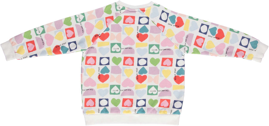 Hearts raglan sweater by Beau Loves