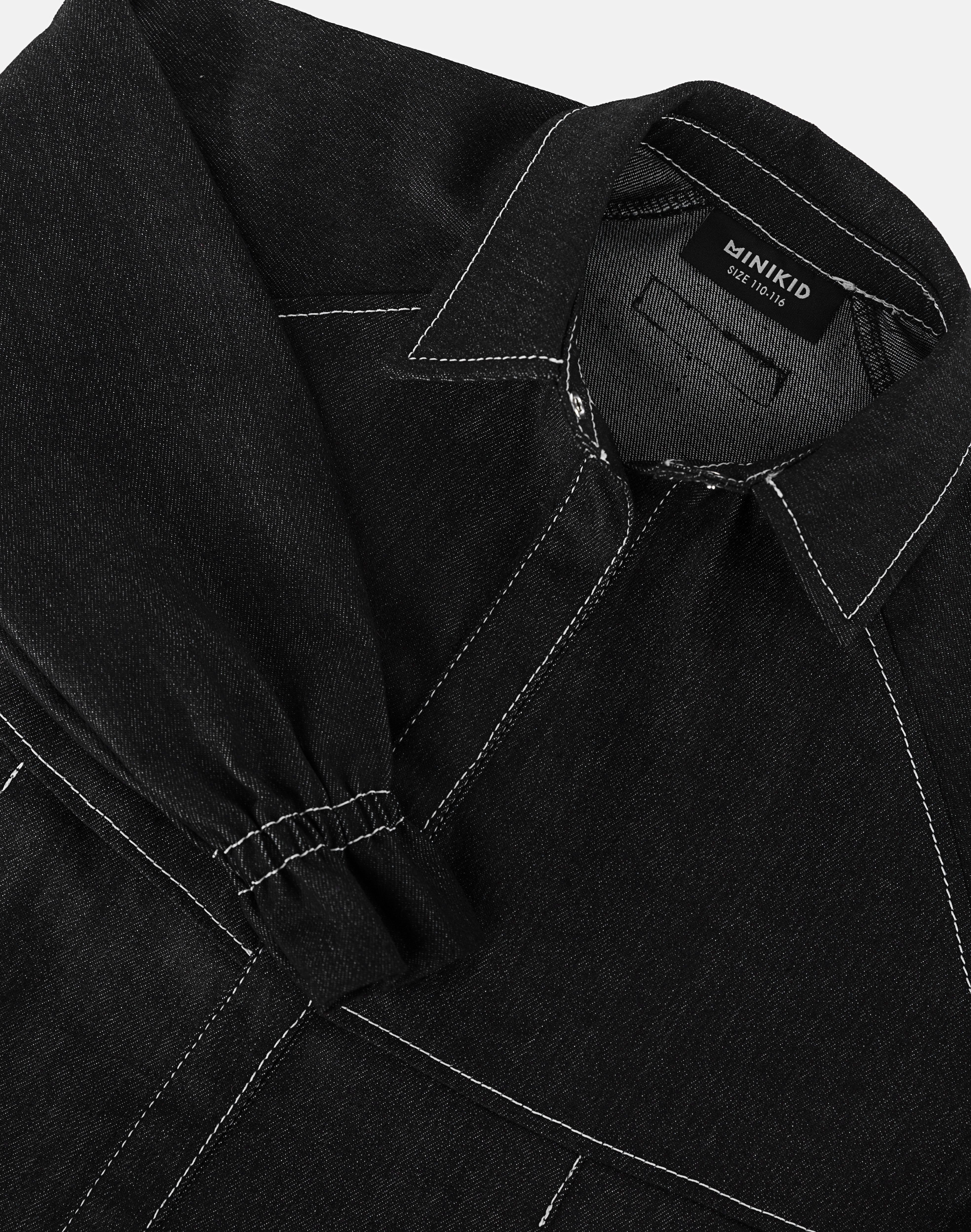 Denim black dress by Minikid Flying Colors Denim black dress by Minikid Flying Colors