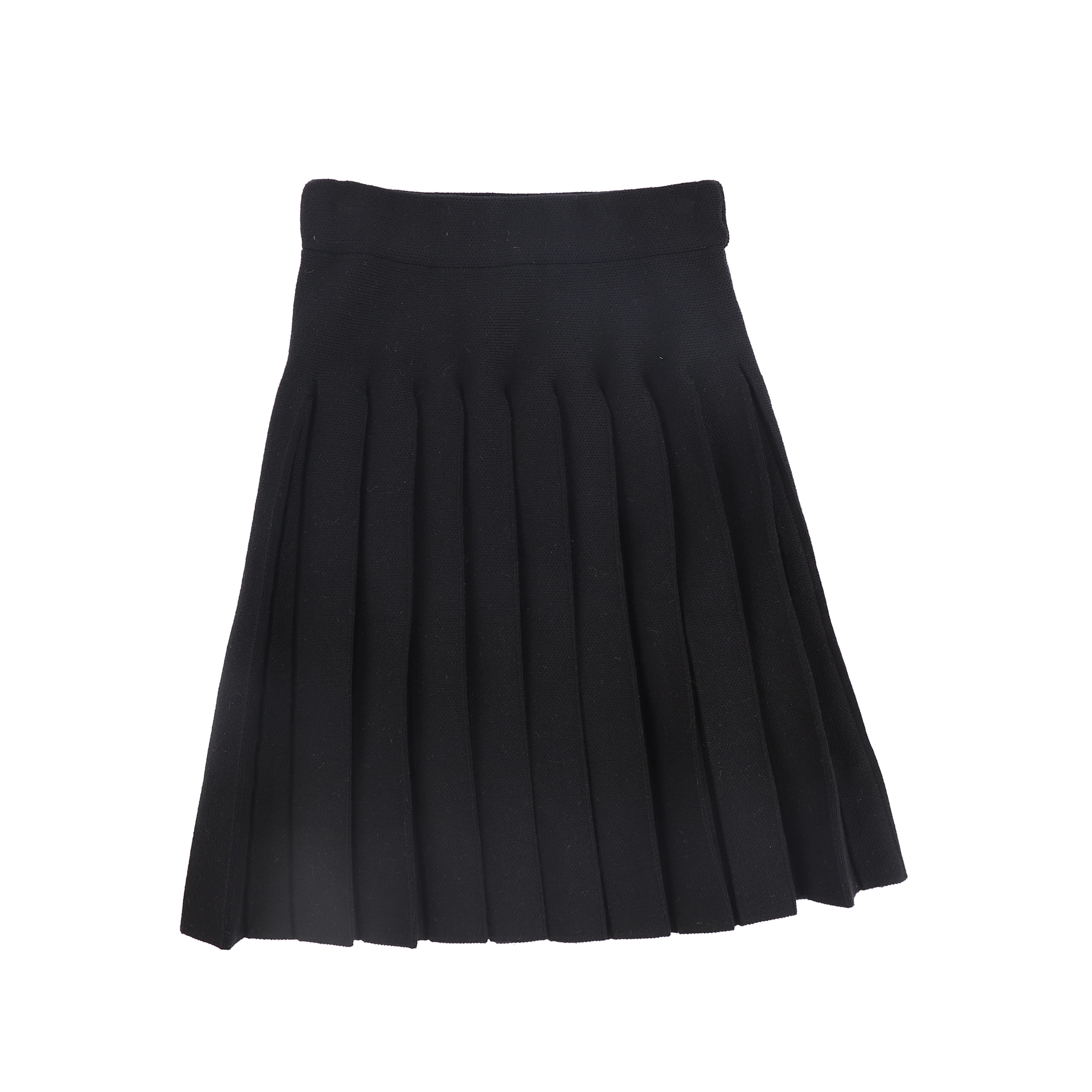 Bamboo Knit drop pleat skirt