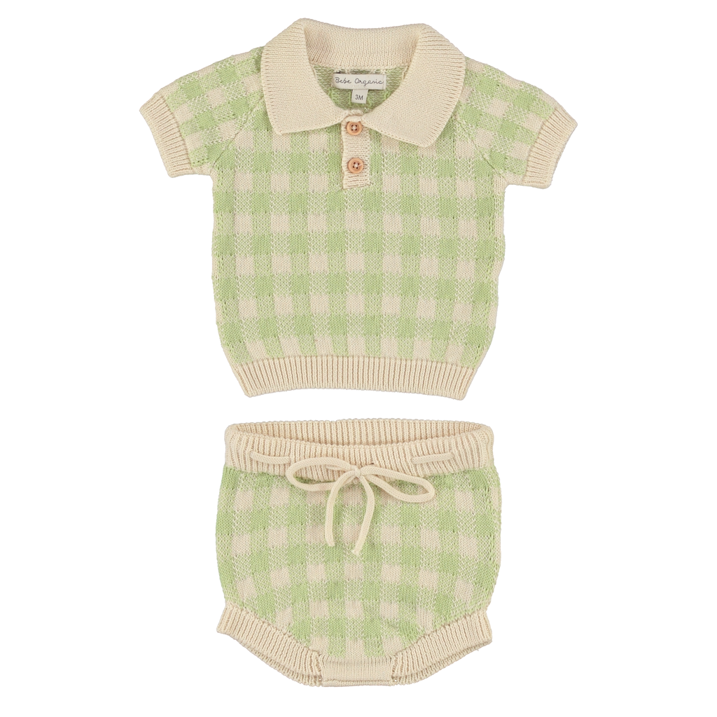 Bebe Organic June gingham set - Flying Colors