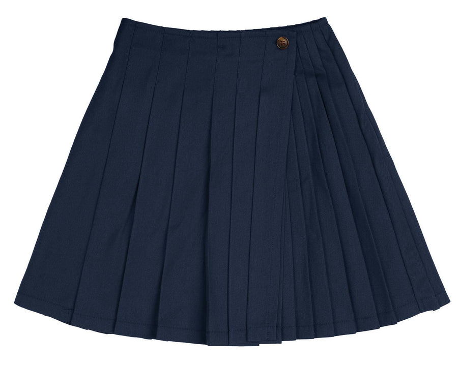 Pleated navy skirt by Belati
