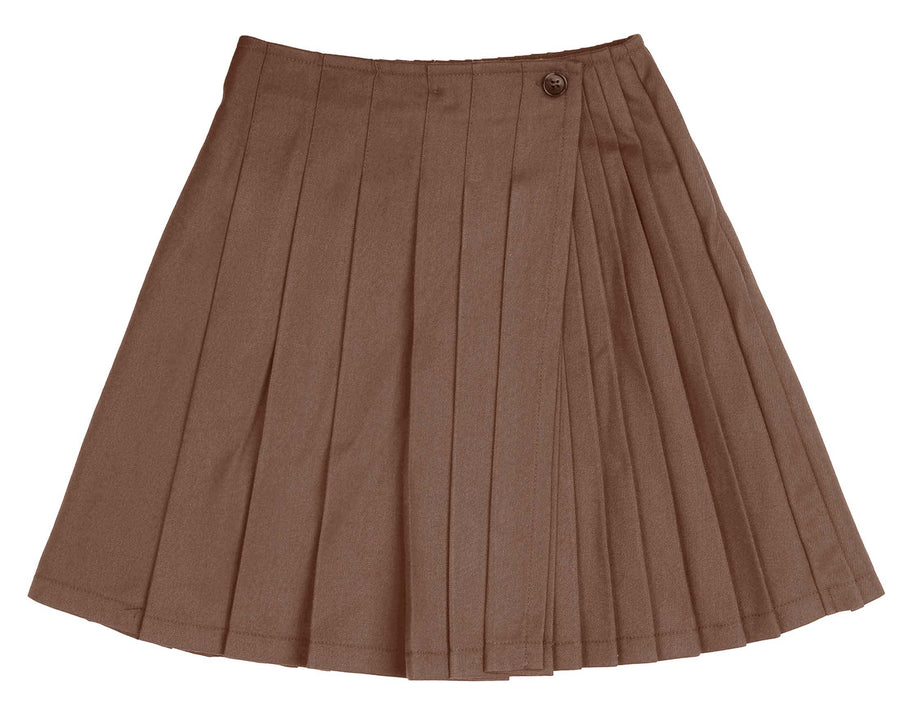 Taupe pleated skirt by Belati