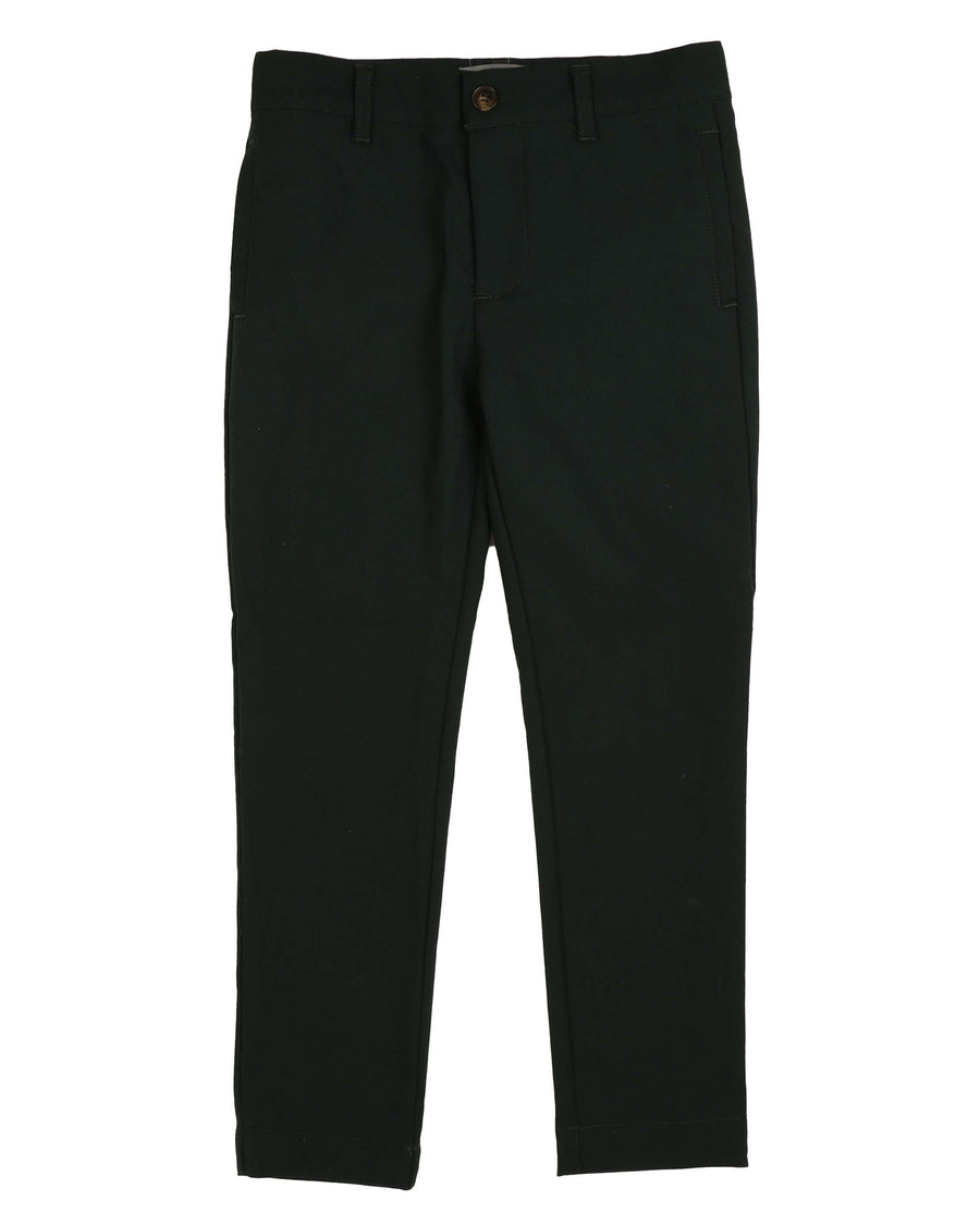 Cord effect black slim trousers by Belati