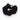 Archi Sherpa scrunchie (Black/Cream)