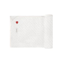 Heart ivory blanket by Ely's & Co