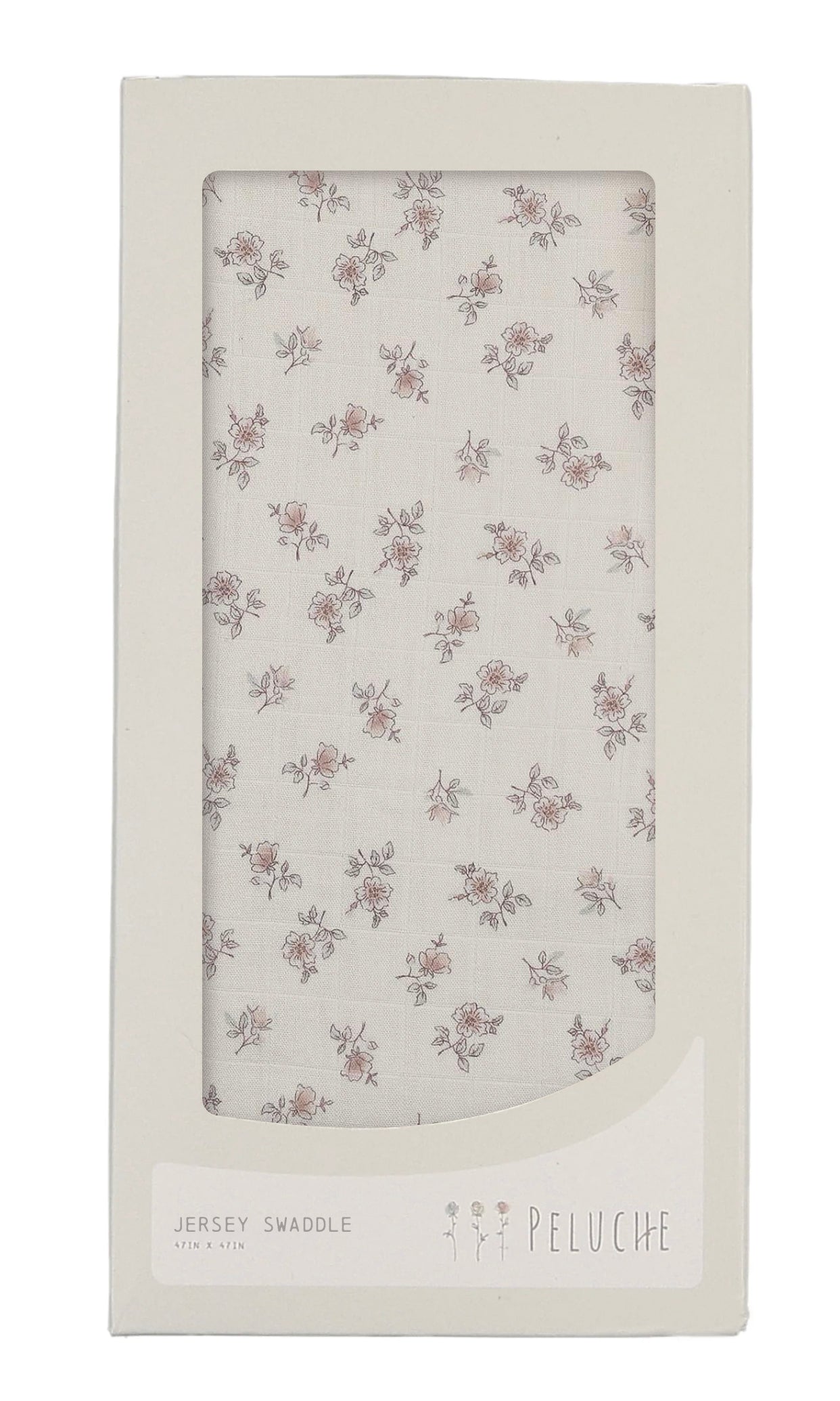 Peluche Blossom rose swaddle