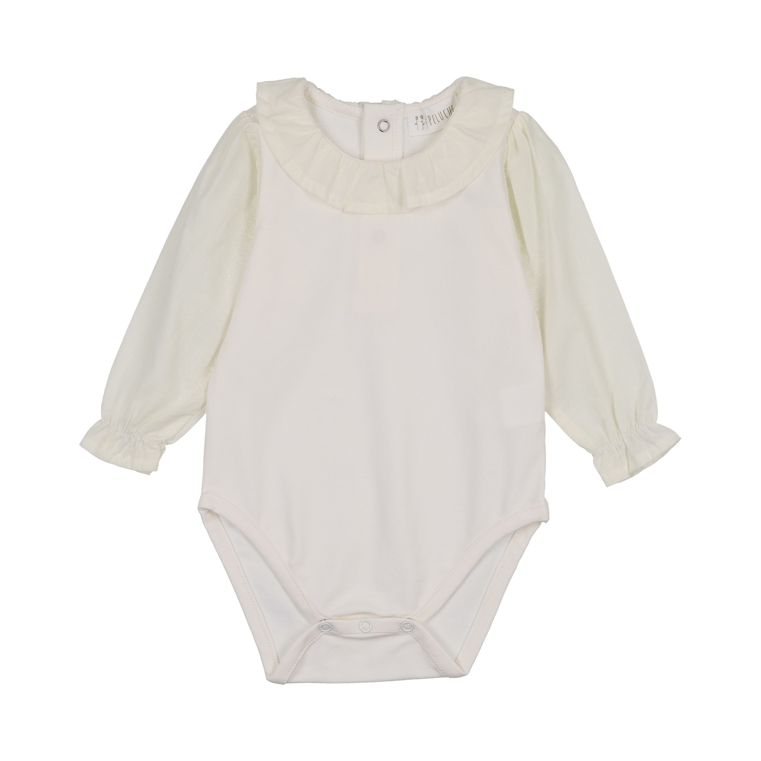 Peluche Blouse sleeve cream bodysuit