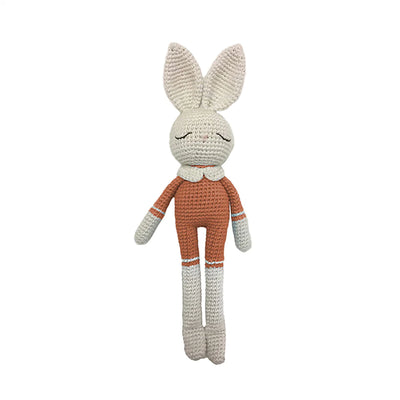 Terracotta/cream bunny by Patti Oslo