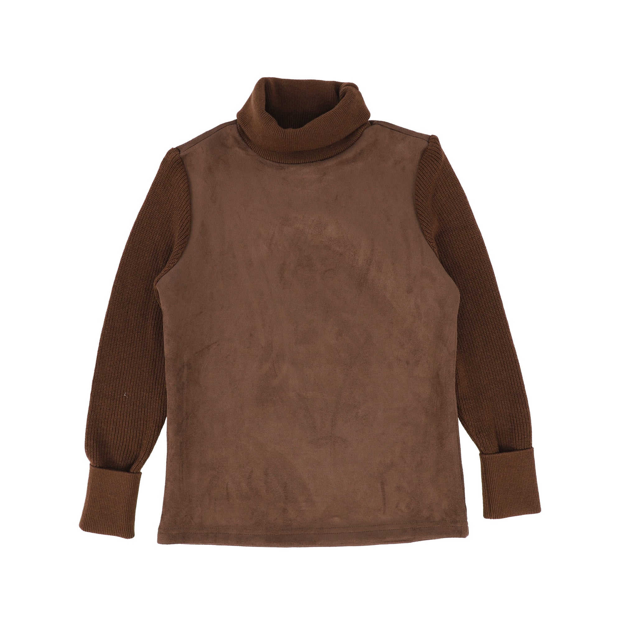 Suede turtleneck on sale