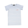 Striped ss light blue tee by Bamboo