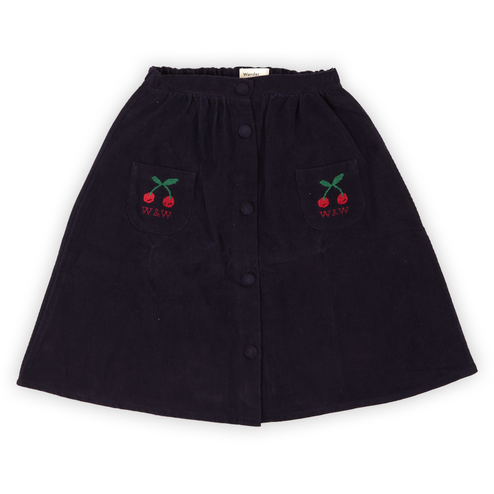 Wander & Wonder Button down black skirt