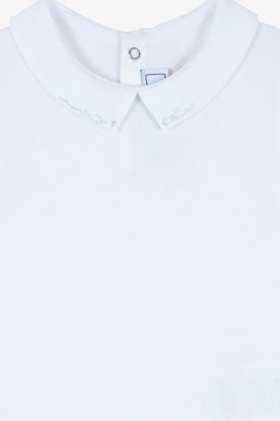 Stitch embroidered collar onesie by Tartine Et Chocolat